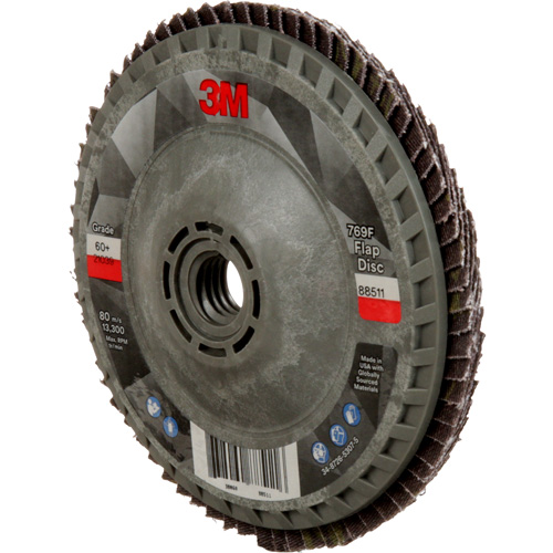 769F Quick Change Flap Disc, 4-1/2" x 5/8"-11, Type 27, 60+ Grit, Ceramic Brunswick Fyr & Safety