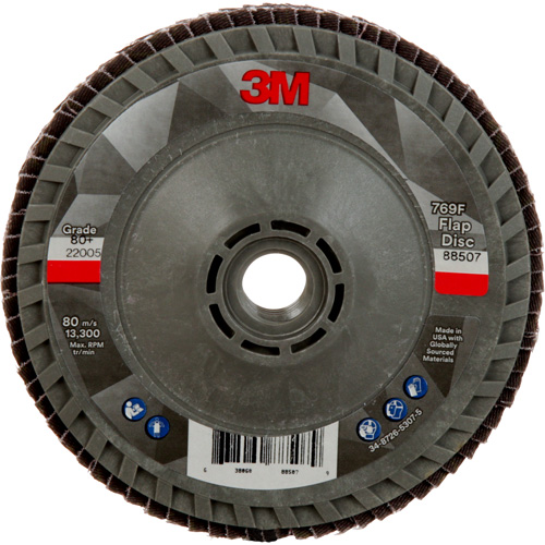 769F Quick Change Flap Disc, 4-1/2" x 5/8"-11, Type 29, 80+ Grit, Ceramic Brunswick Fyr & Safety