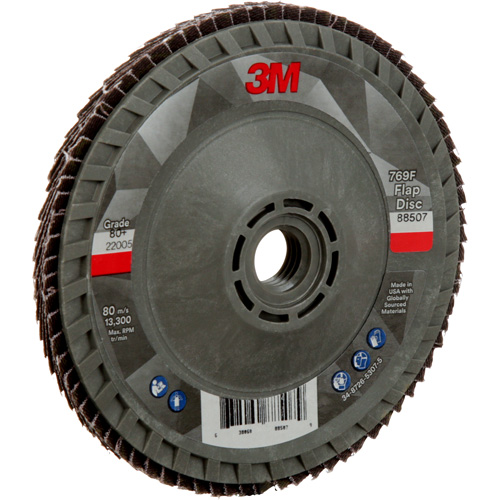 769F Quick Change Flap Disc, 4-1/2" x 5/8"-11, Type 29, 80+ Grit, Ceramic Brunswick Fyr & Safety