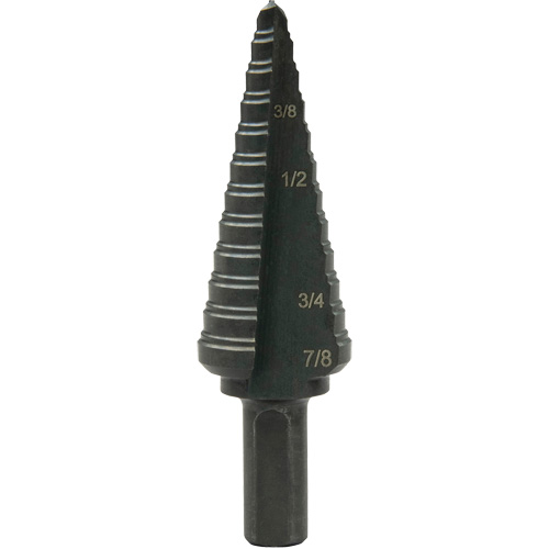 Multi-Hole Step Bit, 3/16"/4.8 mm - 7/8"/#4/22.2 mm  Brunswick Fyr & Safety
