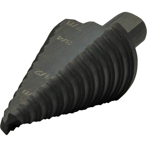 Multi-Hole Step Bit, 3/16"/4.8 mm - 7/8"/#4/22.2 mm  Brunswick Fyr & Safety