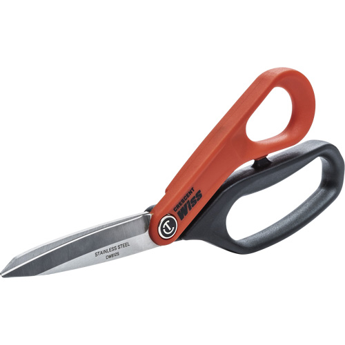 Stainless Steel All Purpose Tradesman Shears, 8-1/2", Rings Handle Brunswick Fyr & Safety