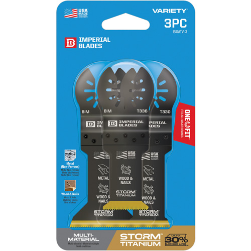 Jeu de lames en titane pour le m&eacute;tal et le bois Storm One Fit Brunswick Fyr & Safety