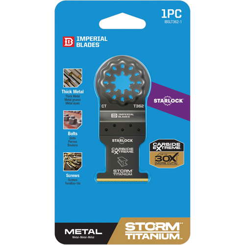 Lame en titane pour le m&eacute;tal Carbide Extreme Storm Starlock Brunswick Fyr & Safety