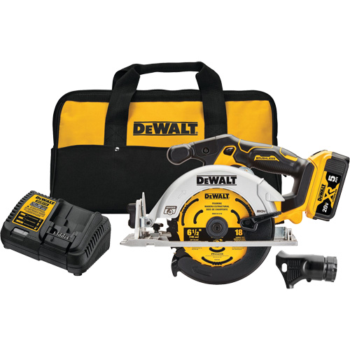 Ensemble de scie circulaire &agrave; moteur sans balai sans fil Max*, 6-1/2", 20 V Brunswick Fyr & Safety