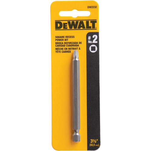 Embout pour outil motoris&eacute;, Carr&eacute;e, Embout #2, Prise 3-1/2", Longueur 3-3/5" Brunswick Fyr & Safety