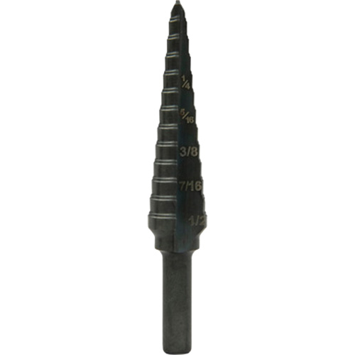 Step Bit, 1/8"/3.2 mm - 1/2"/12.7 mm  Brunswick Fyr & Safety