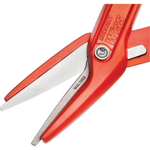 13" Serrated Aluminum Tinner Snip with Dipped Handle, 3" Cut Length, Straight Cut Brunswick Fyr & Safety