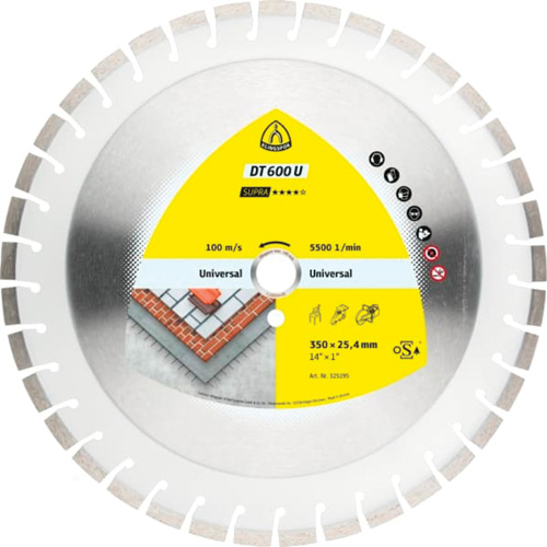 Grandes lames au diamant DT 600 U Supra Brunswick Fyr & Safety