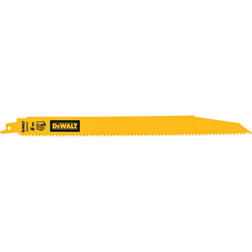 Lame de scie alternative pour d&eacute;molitions, Bim&eacute;tal, 6 Dents par pouce, 12" lo Brunswick Fyr & Safety