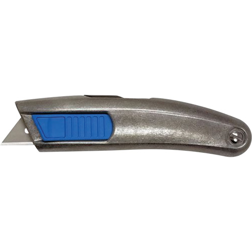 Couteau r&eacute;tractable non peintur&eacute; SECUPRO MEGASAFE, 20 mm, Acier inoxydable, Robuste, Prise en Aluminium Brunswick Fyr & Safety