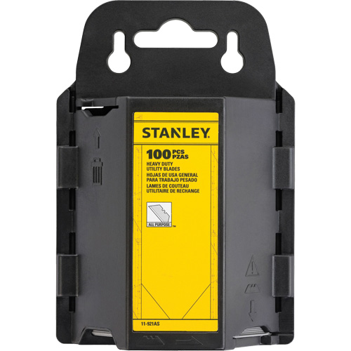 Heavy-Duty Utility Blades with Dispenser, Single Style Brunswick Fyr & Safety