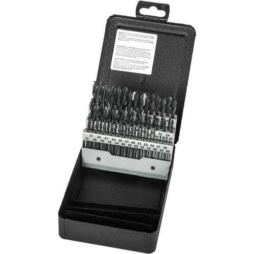 Stub Length Drill Bit Set, 60 Pieces, High Speed Steel Brunswick Fyr & Safety