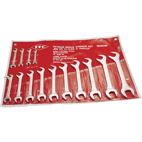 IACW-14 60° & 15° Angle Wrench Set, Open-Ended, 14 Pieces, Imperial Brunswick Fyr & Safety