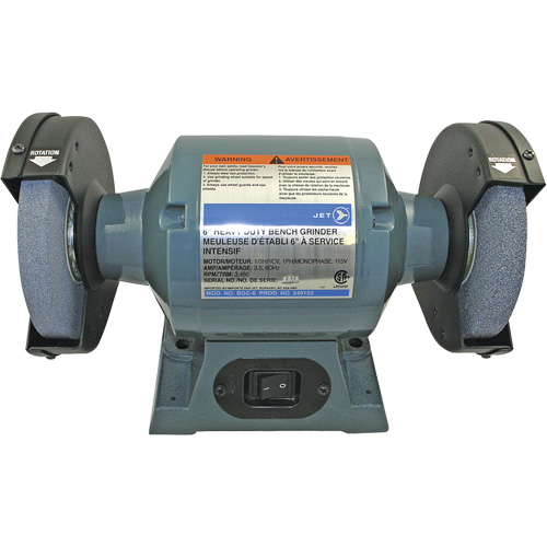 BGC-6 Heavy-Duty Bench Grinder, 6" Wheel Diameter, 1/3 HP Brunswick Fyr & Safety