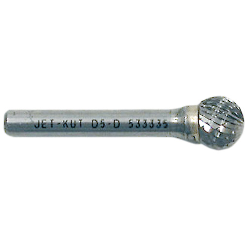 Fraise sph&eacute;rique Jet-Kut, 1/4" dia., 1/4" Tige, 7/32" Prof. de la coupe Brunswick Fyr & Safety
