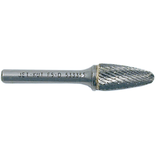 F1-D JET-KUT&reg; Tree Shape Burr with Radius End, 1/4" Dia., 5/8" Depth of Cut Brunswick Fyr & Safety