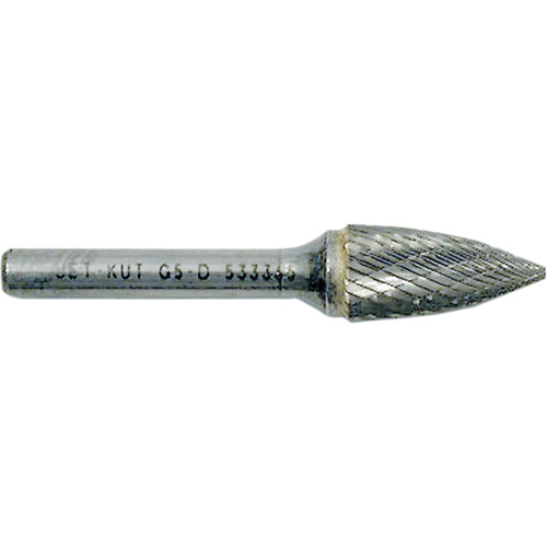 G3-D JET-KUT&reg; Tree Shape Burr with Pointed End, 3/8" Dia., 1/4" Shank, 3/4" Depth of Cut Brunswick Fyr & Safety