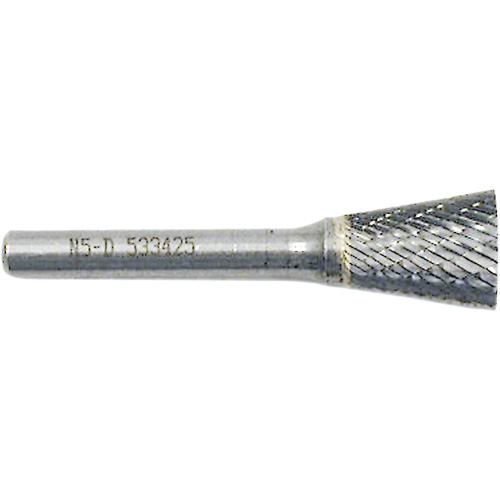 Inverted Cone Shape Burr, 3/8" Dia., 1/4" Shank, 3/8" Depth of Cut Brunswick Fyr & Safety