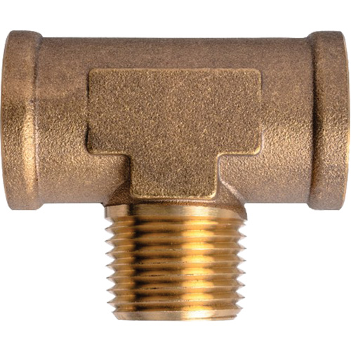 Branch Tees Extruded Male On Branch, Brass, 1/2" Brunswick Fyr & Safety