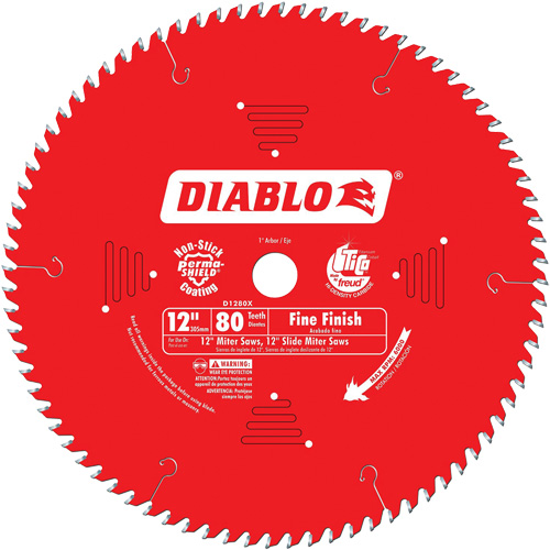 Contractor Saw Blades - Fine Finishing Saw Blades, 12", 80 Teeth, Wood Use Brunswick Fyr & Safety