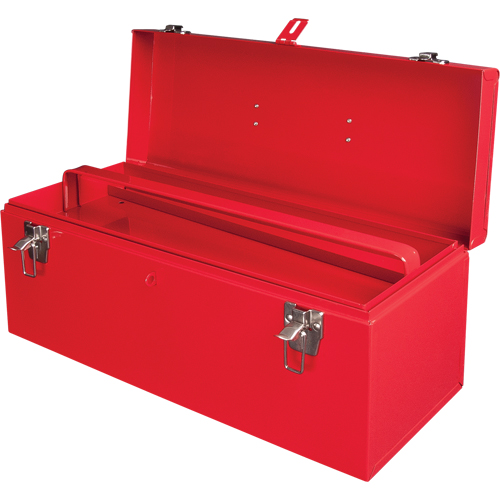Coffre &agrave; outils portatif ATB100 avec plateau en m&eacute;tal pour outils, 8-3/4" P x 21" la x 9" h, Rouge Brunswick Fyr & Safety