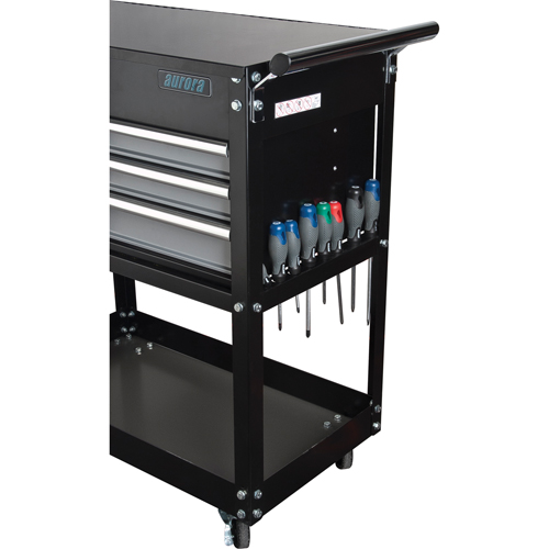 Utility Cart, 4 Drawers, 18" L x 33" W x 39" H, Black Brunswick Fyr & Safety