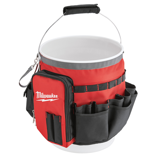 Sac organiseur pour seau, 10" lo x 10" la x 13-1/2" h, Nylon, Rouge Brunswick Fyr & Safety