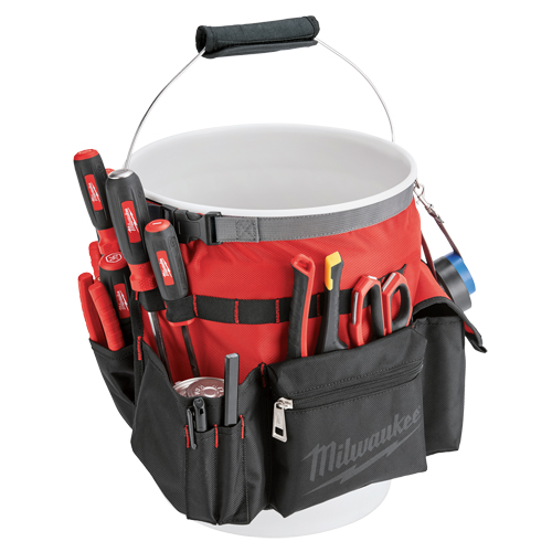 Sac organiseur pour seau, 10" lo x 10" la x 13-1/2" h, Nylon, Rouge Brunswick Fyr & Safety