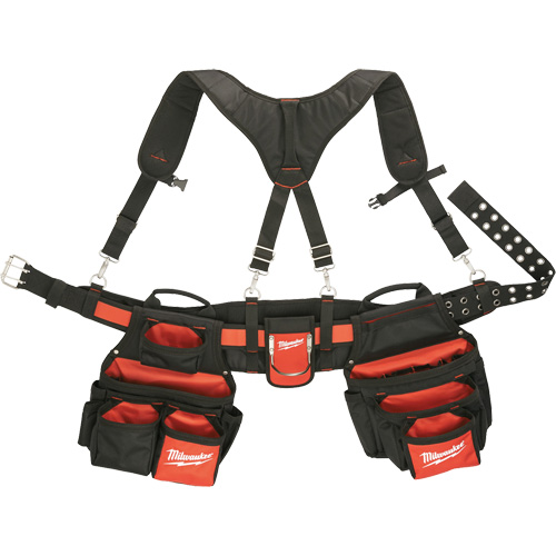 Ceinture de travail a/m&eacute;canisme de suspension pour entrepreneur, Nylon, Noir Brunswick Fyr & Safety