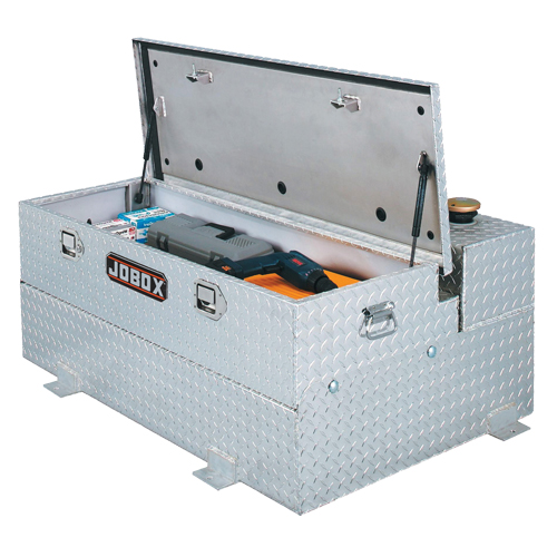 Aluminum Fuel Transfer Tank & Chest, Aluminum, 74 gal. Capacity, Silver Brunswick Fyr & Safety