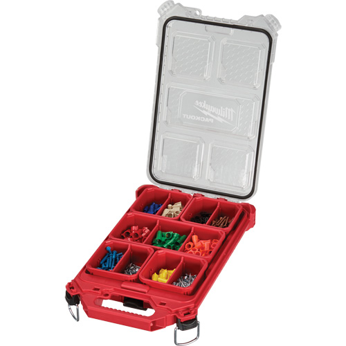 Organisateur profil&eacute; et compact Packout, 16-2/5" x 9-3/4" x 2-1/2", Noir/Rouge Brunswick Fyr & Safety