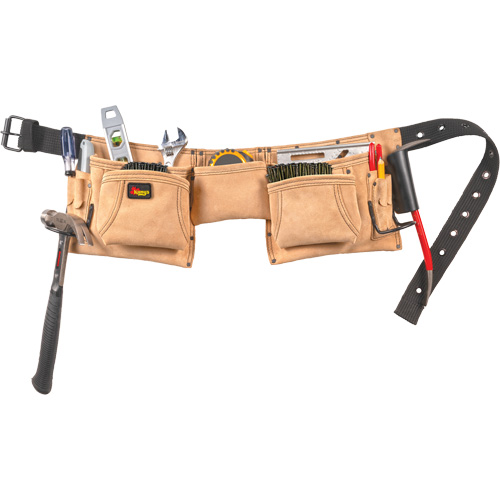Constructor's Tool Belt, Leather, Tan Brunswick Fyr & Safety
