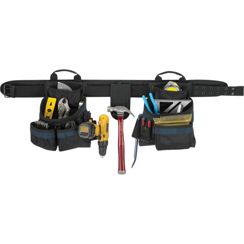 Ceinture &agrave; outils pour &eacute;lectricien, Polyester, Noir Brunswick Fyr & Safety