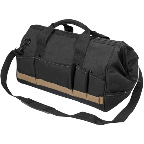 MEGAMOUTH Tool Bag, Polyester, 25 Pockets, Black Brunswick Fyr & Safety