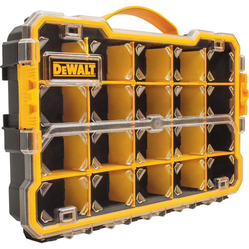 Organisateur avec compartiments PRO, 11" la x 17-5/8" p x 2-7/8" h, Noir/Jaune Brunswick Fyr & Safety