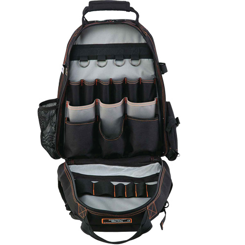 Arsenal&reg; 5843 Tool Backpack, 13-1/2" L x 8-1/2" W, Black, Polyester Brunswick Fyr & Safety