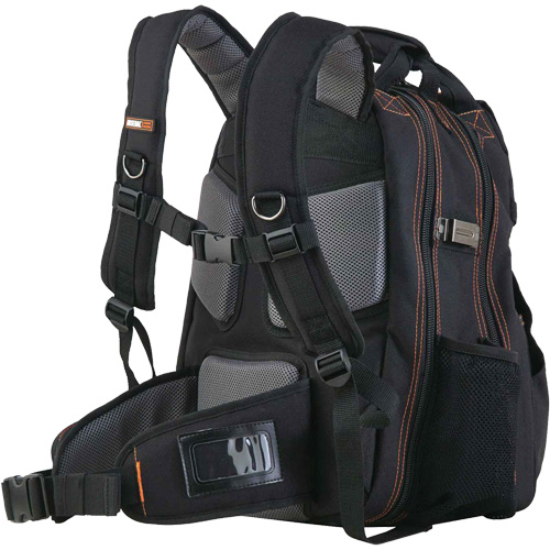 Arsenal&reg; 5843 Tool Backpack, 13-1/2" L x 8-1/2" W, Black, Polyester Brunswick Fyr & Safety