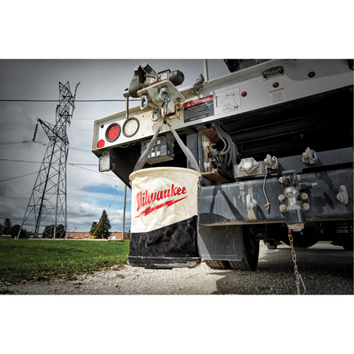 Seau &agrave; outils tout usage, 11-4/5" lo x 11-4/5" la x 14-3/5" h, Toile, Beige/Noir Brunswick Fyr & Safety