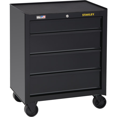 100 Series Rolling Tool Chest, 4 Drawers, 26-1/2" W x 18" D x 32" H, Black Brunswick Fyr & Safety