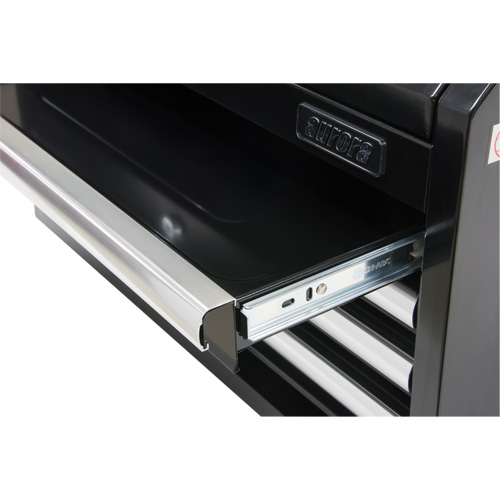 Industrial Tool Chest, 26" W, 4 Drawers, Black Brunswick Fyr & Safety