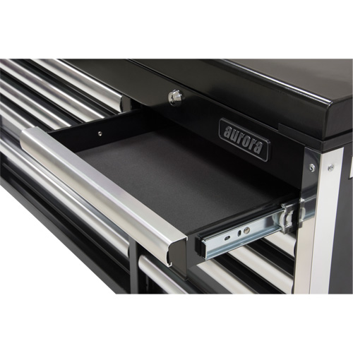 Coffre &agrave; outils industriel, 41" la, 10 tiroirs, Noir Brunswick Fyr & Safety