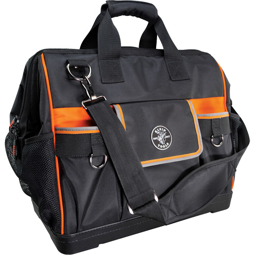 Tradesman Pro Wide-Open Tool Bag, Ballistic Nylon, 42 Pockets, Black Brunswick Fyr & Safety