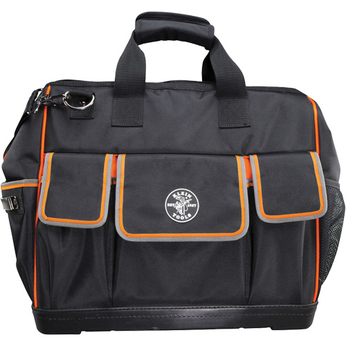 Tradesman Pro Wide-Open Tool Bag, Ballistic Nylon, 42 Pockets, Black Brunswick Fyr & Safety