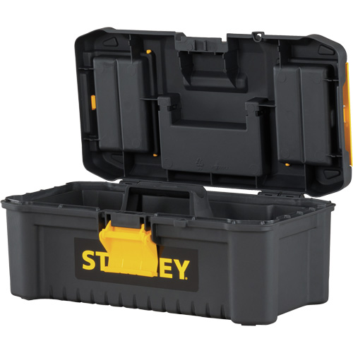 Coffre &agrave; outils avec plateau Essential, 12-1/2" la x 7-3/8" p x 5-1/8" h, Noir/Jaune Brunswick Fyr & Safety
