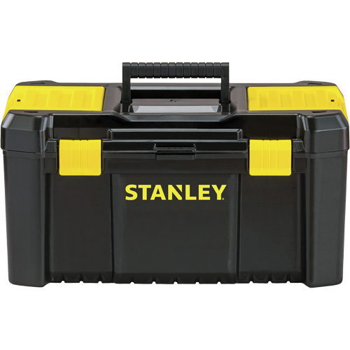 Coffre &agrave; outils avec plateau Essential, 19" la x 9-7/8" p x 9-3/4" h, Noir/Jaune Brunswick Fyr & Safety