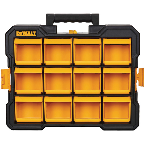 Organisateur Flip-Bin, 3-7/8" la x 17-3/4" p x 13-7/8" h, Noir/Jaune Brunswick Fyr & Safety