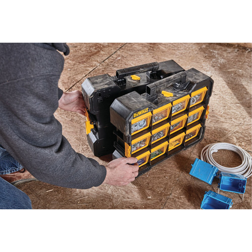 Organisateur Flip-Bin, 3-7/8" la x 17-3/4" p x 13-7/8" h, Noir/Jaune Brunswick Fyr & Safety