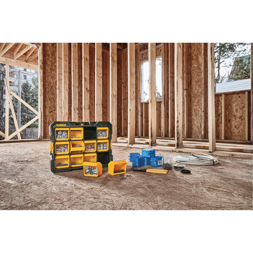 Organisateur Flip-Bin, 3-7/8" la x 17-3/4" p x 13-7/8" h, Noir/Jaune Brunswick Fyr & Safety
