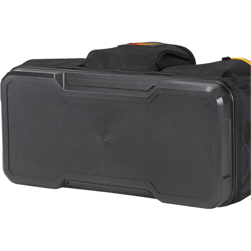 Molded Base Big-Mouth Tote Tool Bag, Ballistic Polyester, 23 Pockets, Black/Blue Brunswick Fyr & Safety